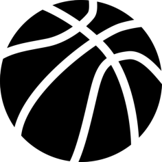 Ball Of Basketball Silhouette Cutting Svg Files, Free Vectors File